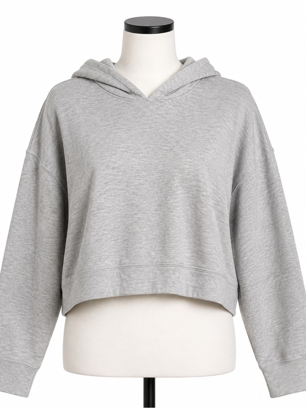 OFFLINE by Aerie Gray Cropped Oversized Hoodie Pullover